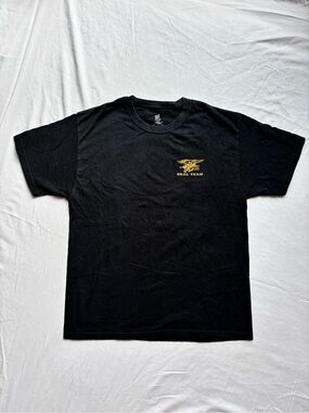 Goodfellow & Co Black T‑Shirt with Gold Chest Graphic